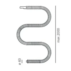 Boalum LED Tischleuchte/ Bodenleuchte L 200cm
