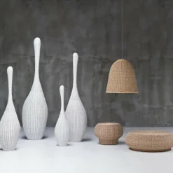 Bolla Rattan-Beistelltisch / Ottomane