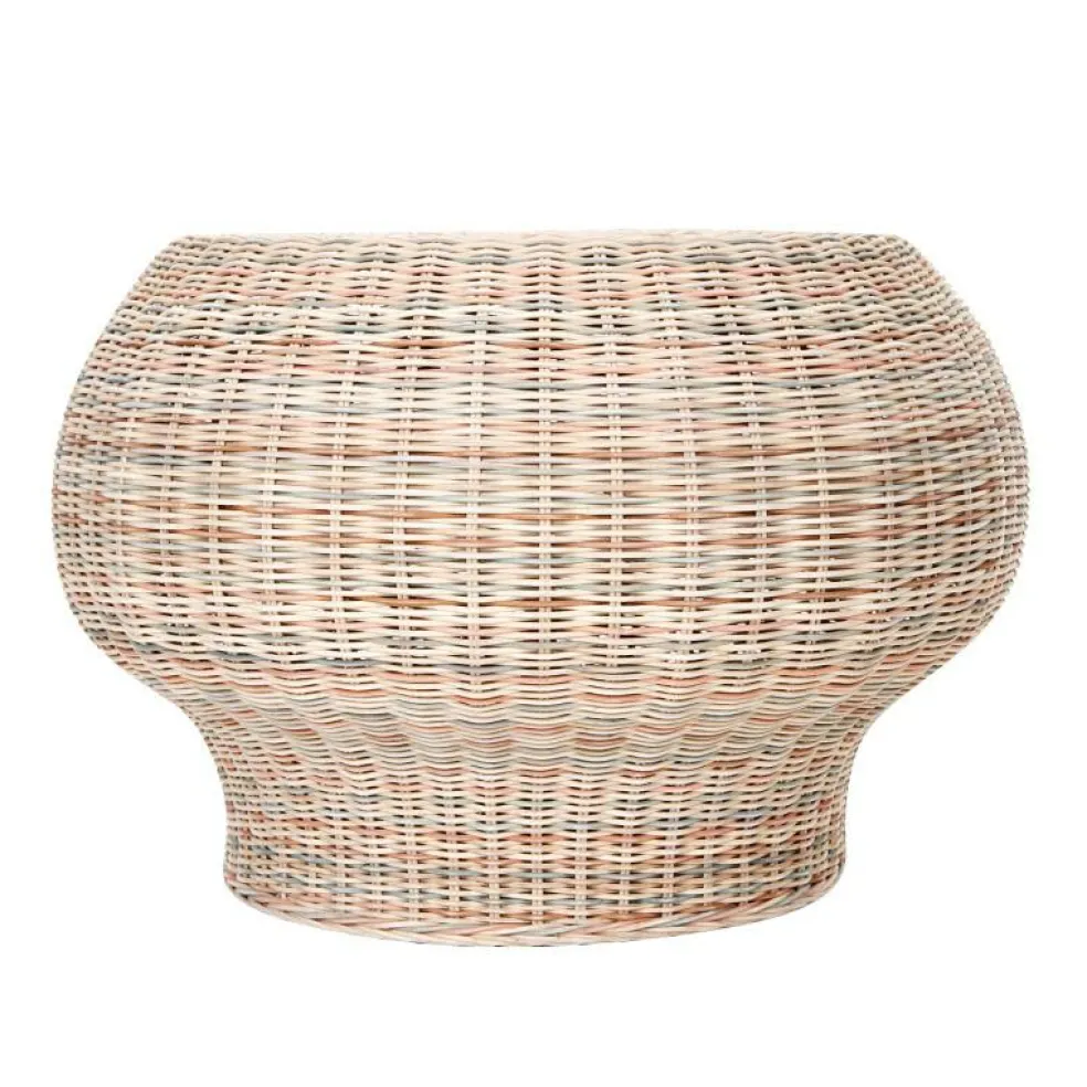 Bolla Rattan-Beistelltisch / Ottomane