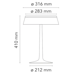 Bon Jour LED Tischleuchte chrom matt