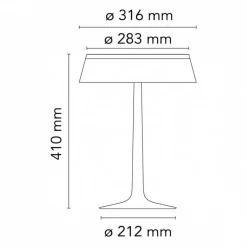 Bon Jour LED Tischleuchte Chrom