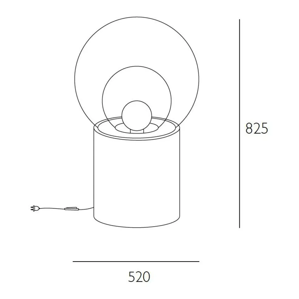 Boule High Bodenleuchte Sockel Marmor