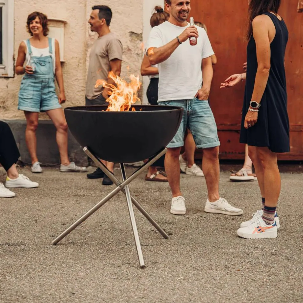 Bowl 70 Feuerset flex mit Sternfuß und Dreibein