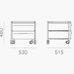 Boxie BXL 2C Rollcontainer H 46cm