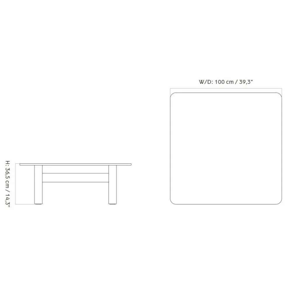 Brasilia Lounge Beistelltisch