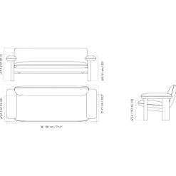 Brasilia 2-Sitzer Sofa Schaffell