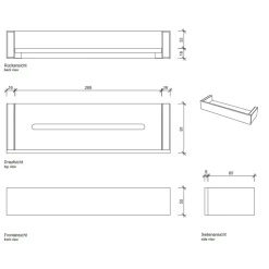 Brick BK DA30 Duschablage