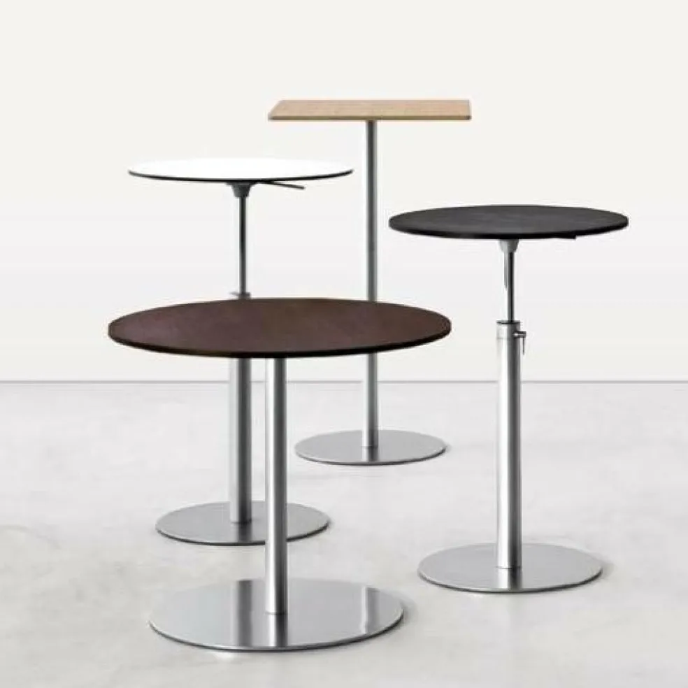 Brio Bistrotisch Gestell matt verchromt 72-102cm