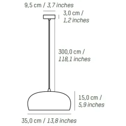 Brush Pendelleuchte Ø 35cm