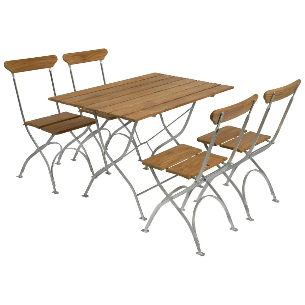 Bryggeri 110 Gartenesstisch klappbar 110x70cm Teak