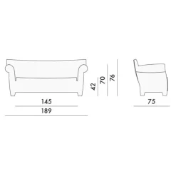 Bubble Club 2-Sitzer Outdoor Sofa