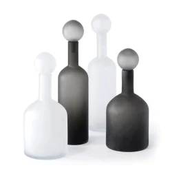 Bubbles & Bottles Karaffe 4er Set schwarz matt