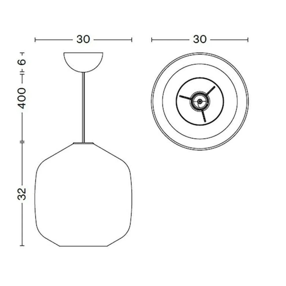 Buoy Glass Pendelleuchte Ø 30cm