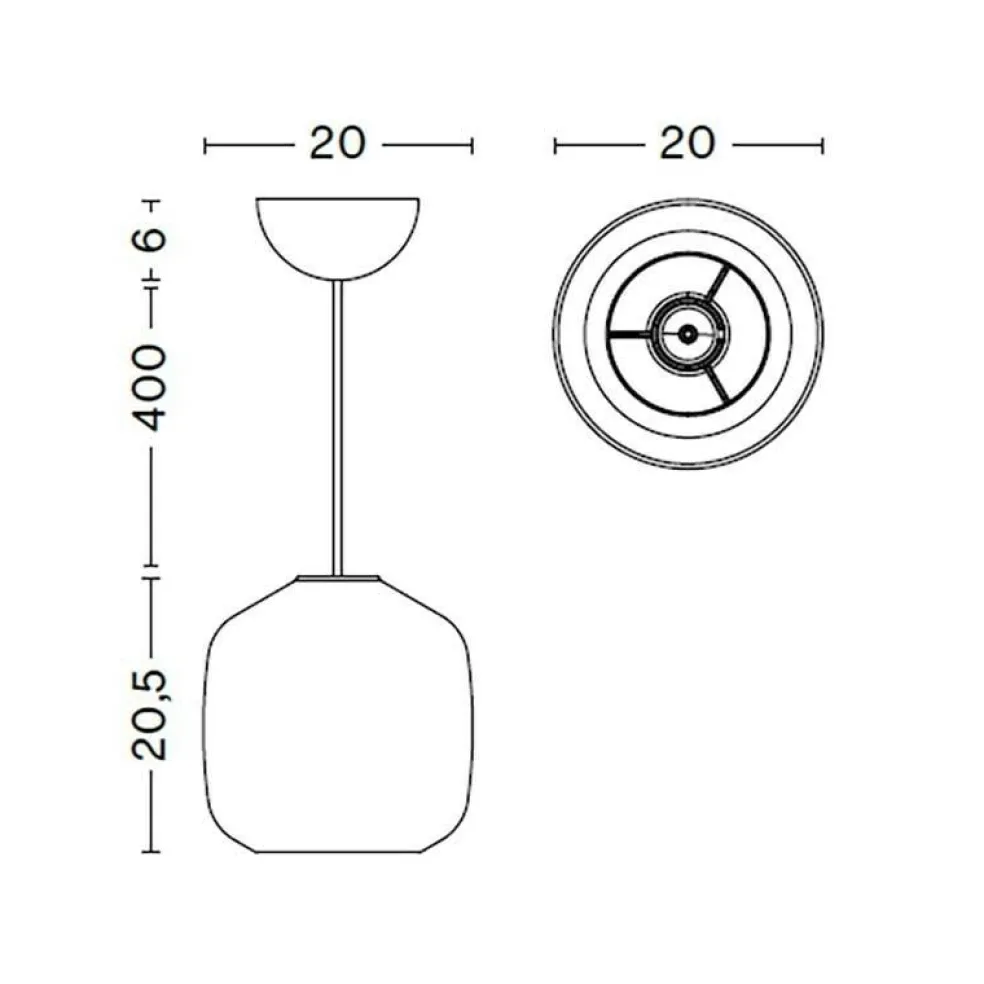 Buoy Glass Pendelleuchte Ø 20cm