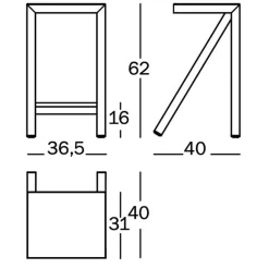 Bureaurama Barhocker 62cm