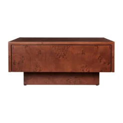 Burl Couchtisch mit Schublade