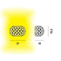 Caboche Plus Piccola Wandleuchte
