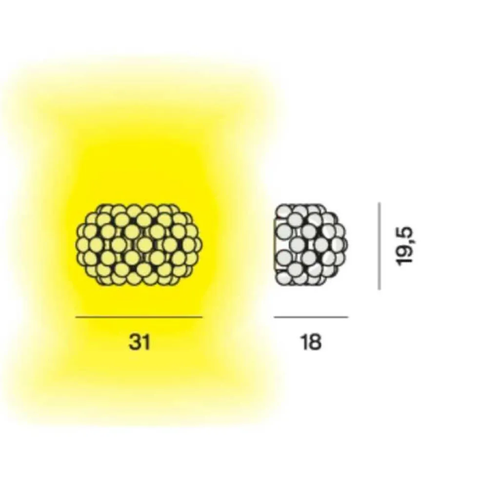 Caboche Plus Piccola Wandleuchte