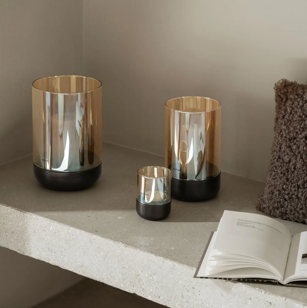 Calma Windlicht Edelstahl M