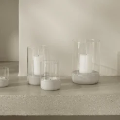 Calma Windlicht Polyresin 2er Set