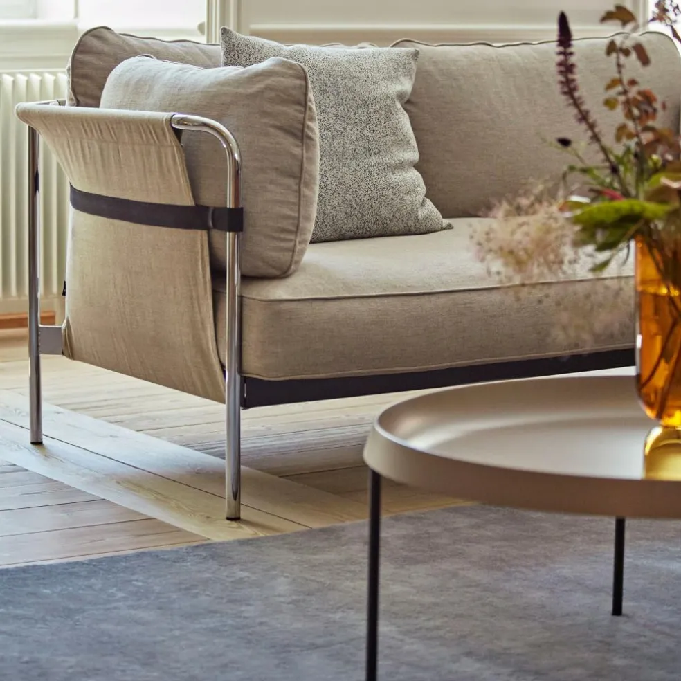 Can 2.0 2-Sitzer Sofa Gestell Stahl verchromt