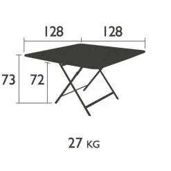 Caractère Gartentisch klappbar 128x128cm
