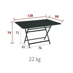 Caractère Gartentisch klappbar 190x90cm