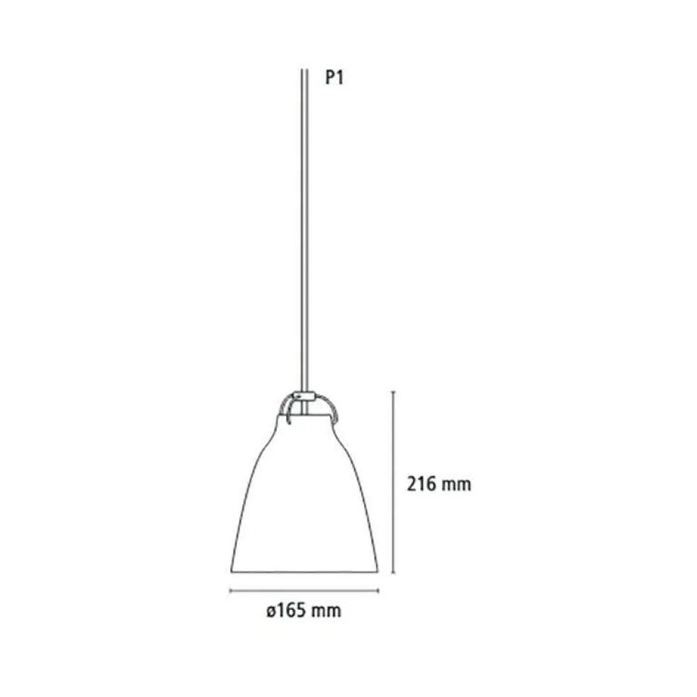 Caravaggio™ P1 Pendelleuchte matt
