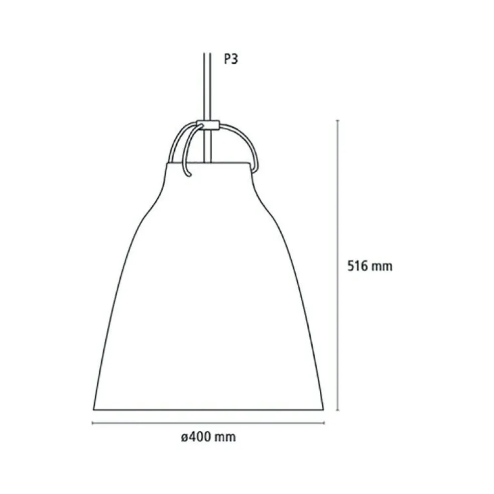 Caravaggio™ Pendelleuchte Opalglas