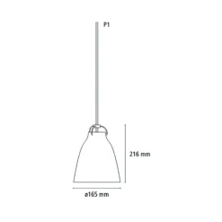Caravaggio™ Pendelleuchte Opalglas