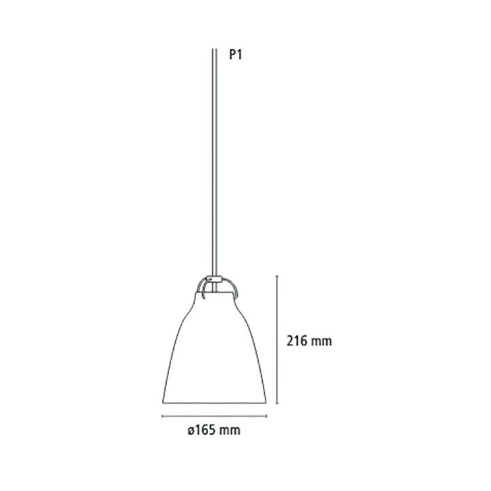Caravaggio™ Pendelleuchte Opalglas