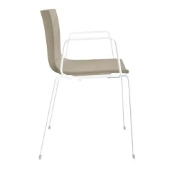 Catifa 46 0251 Armlehnstuhl einfarbig weiß
