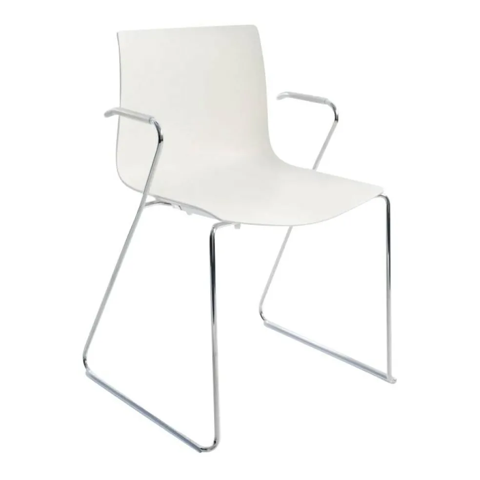 Catifa 46 0287 Armlehnstuhl einf. Kufe Chrom