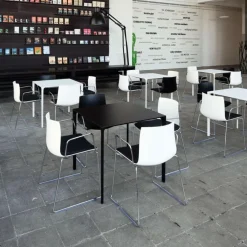 Catifa 46 0287 Armlehnstuhl einf. Kufe Chrom