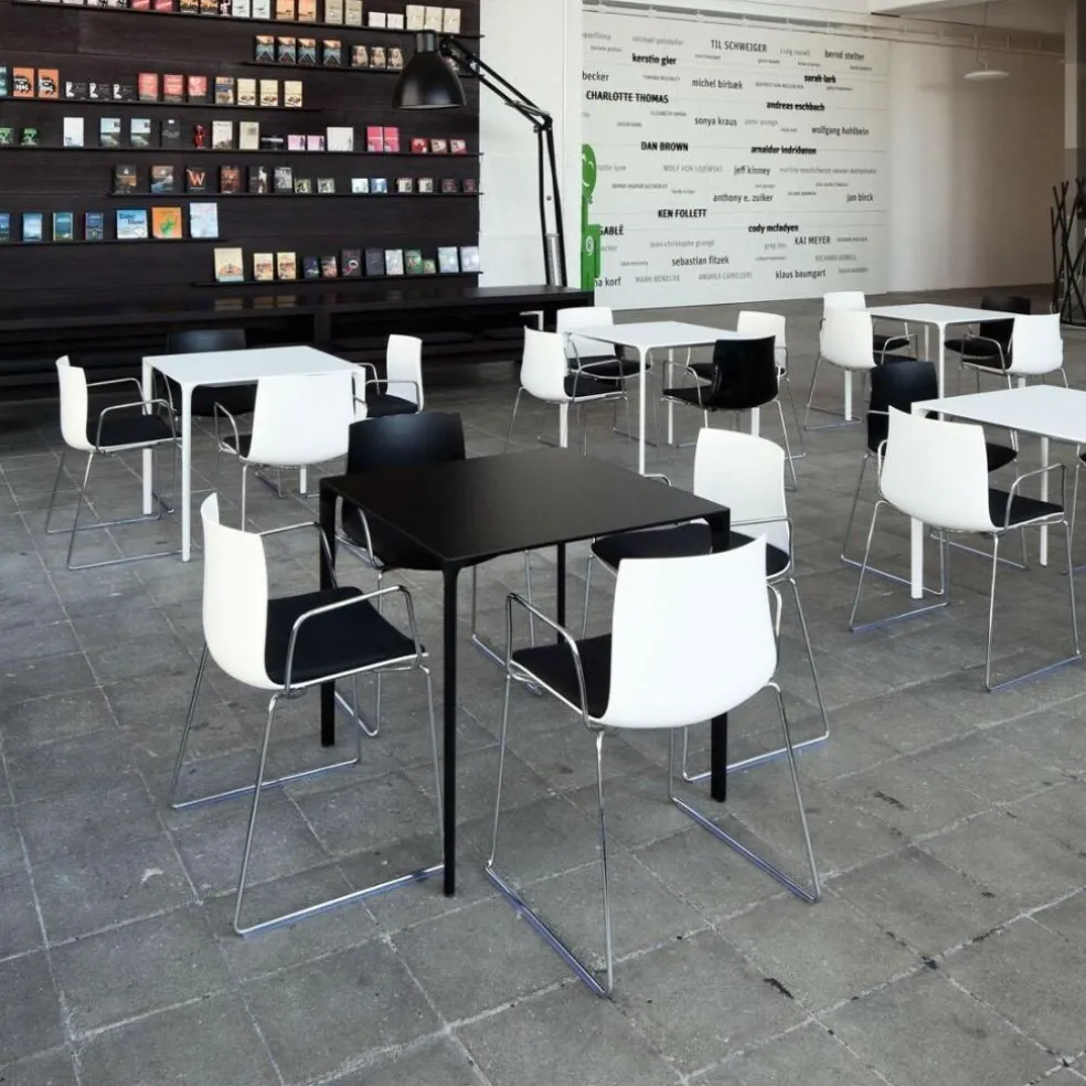 Catifa 46 0287 Armlehnstuhl einf. Kufe Chrom