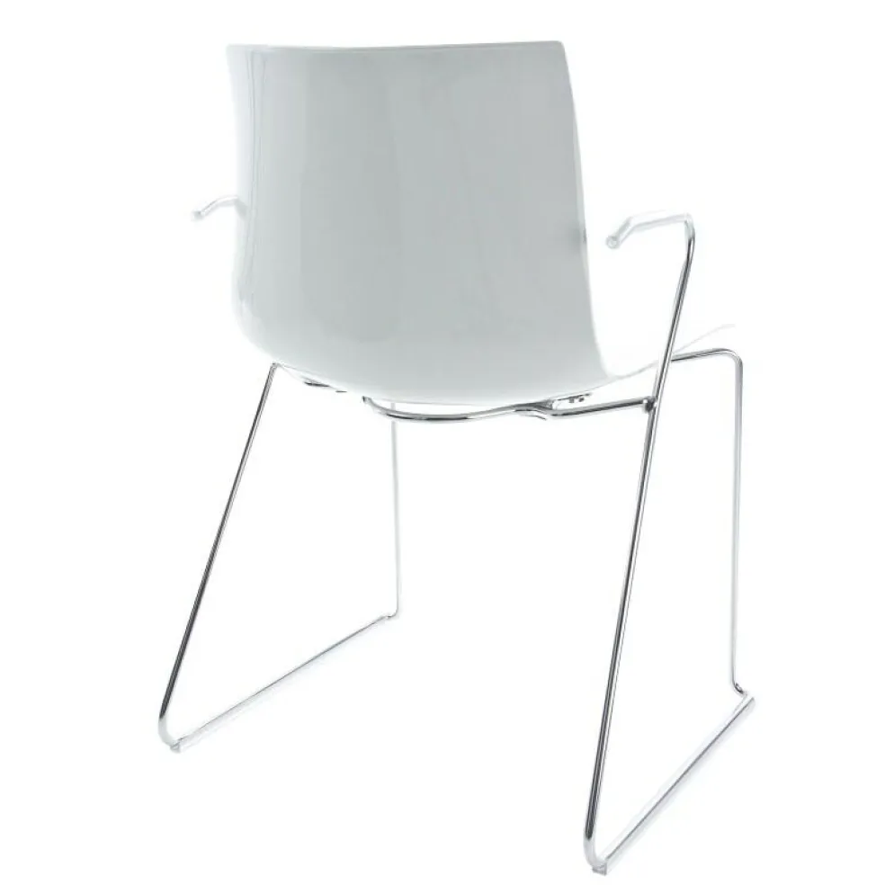 Catifa 46 0287 Armlehnstuhl einf. Kufe Chrom