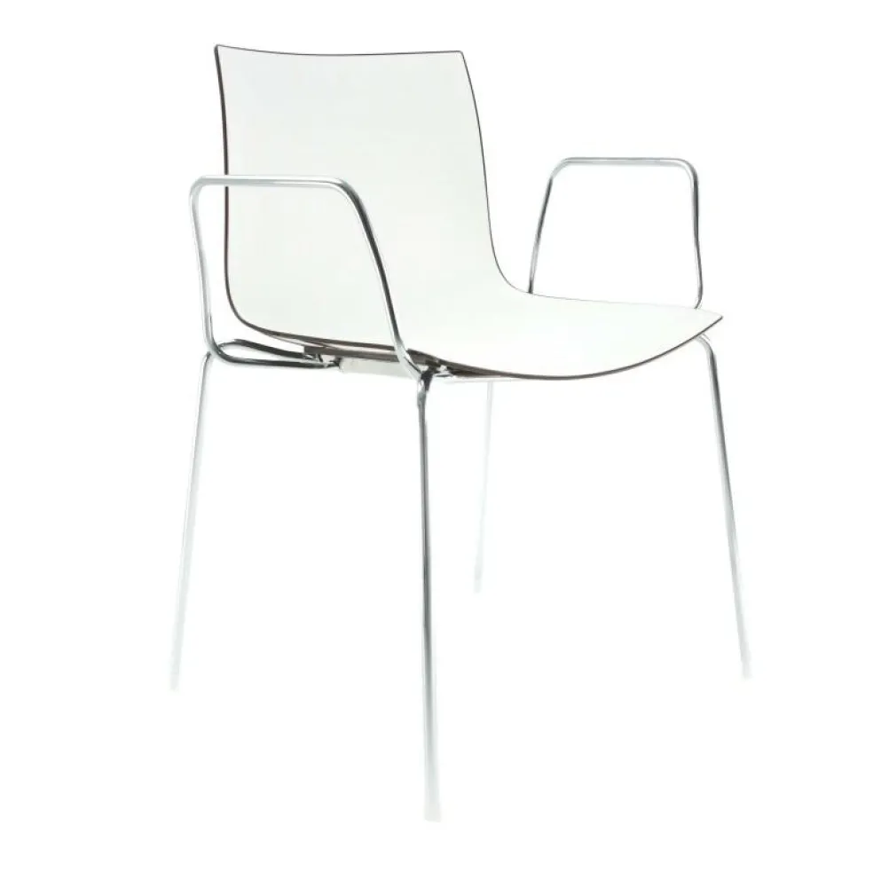 Catifa 46 0251 Armlehnstuhl zweifarbig Gestell Chrom