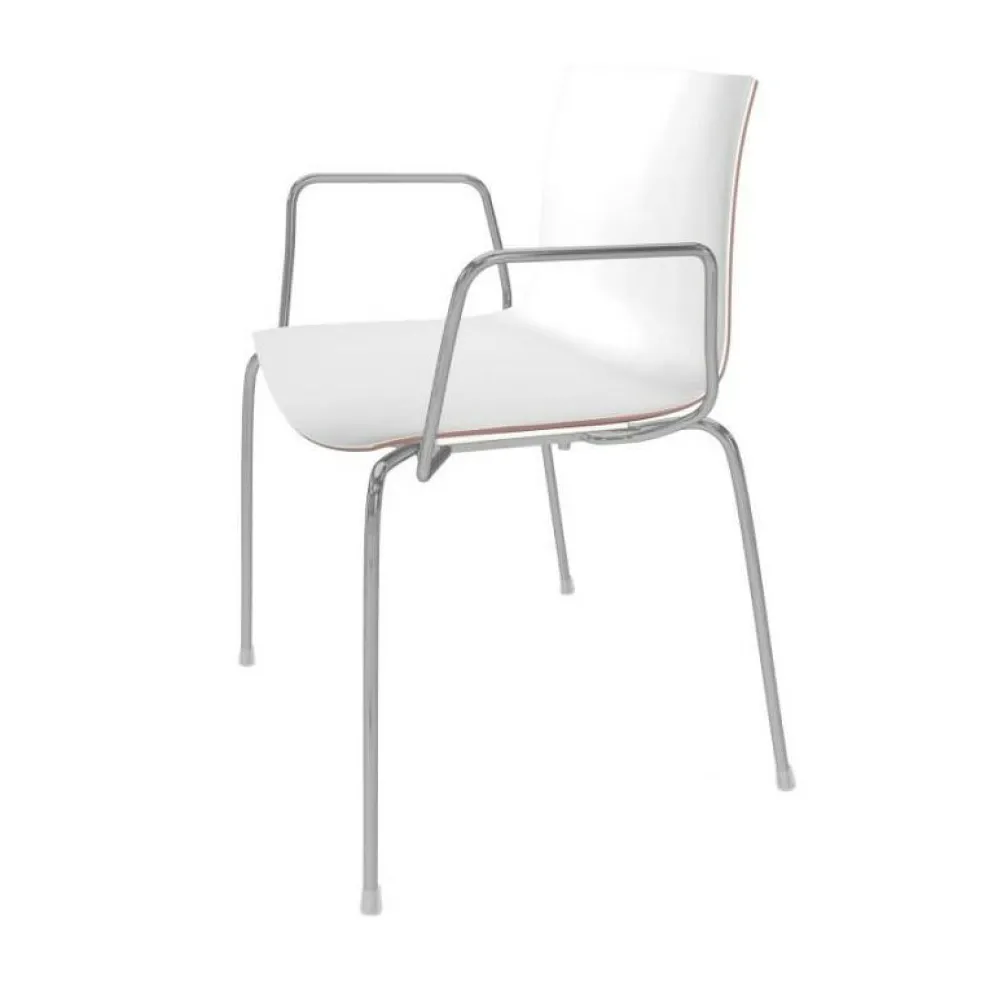 Catifa 46 0251 Armlehnstuhl zweifarbig Gestell Chrom