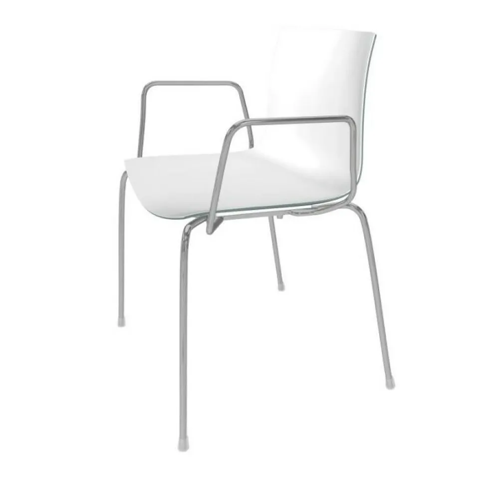 Catifa 46 0251 Armlehnstuhl zweifarbig Gestell Chrom