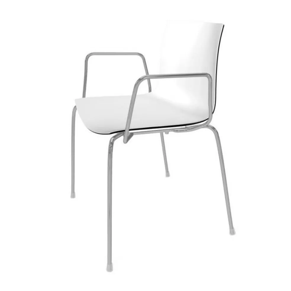 Catifa 46 0251 Armlehnstuhl zweifarbig Gestell Chrom