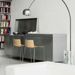 Catifa 46 0474 Barhocker niedrig einf. Chrom