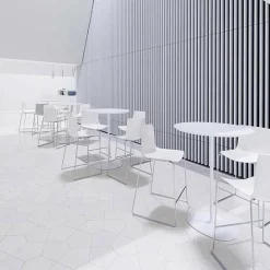 Catifa 46 0474 Barhocker niedrig einf. Chrom