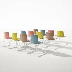 Catifa 46 0251 Stuhl einfarb. Gestell weiß