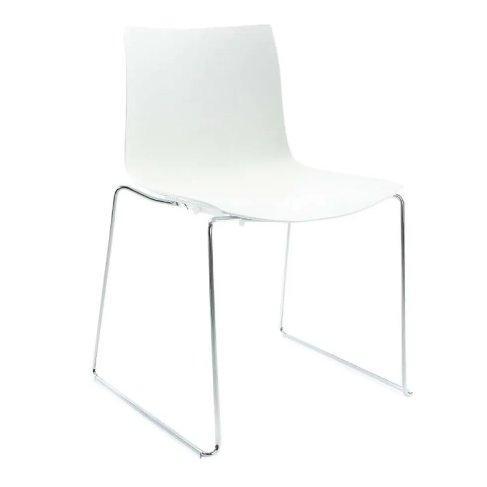 Catifa 46 0278 Stuhl einfarbig Kufe Chrom