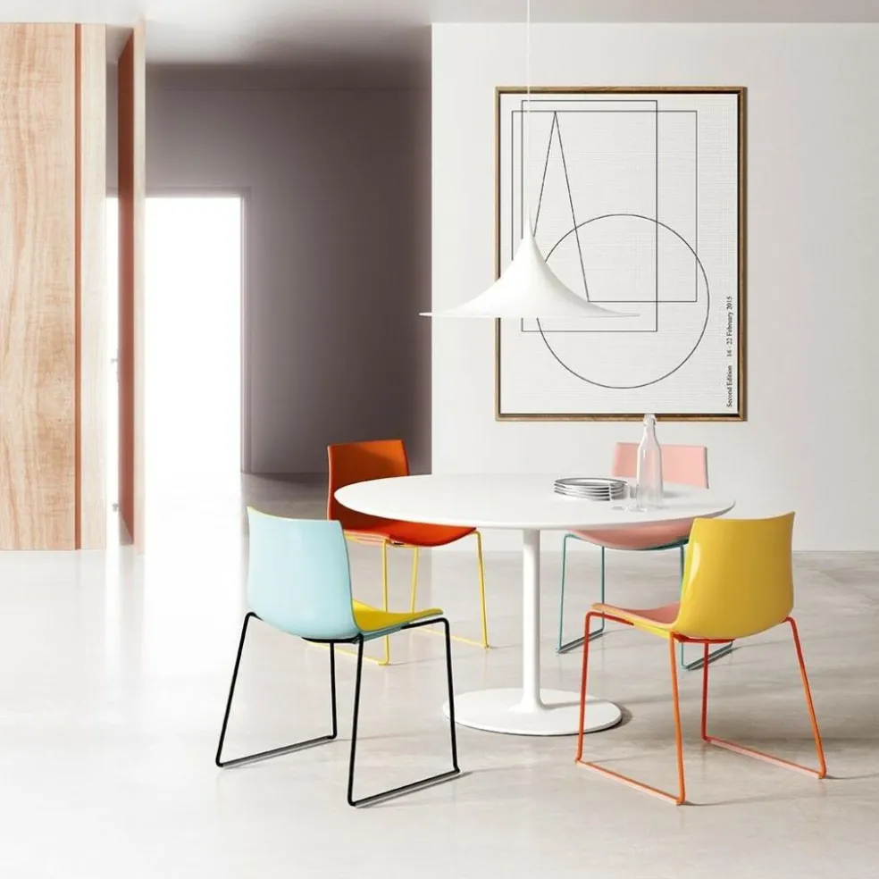 Catifa 46 0278 Stuhl einfarbig Kufe Chrom