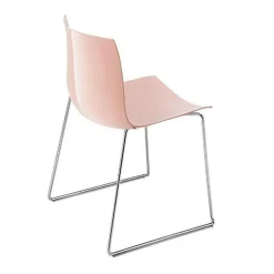 Catifa 46 0278 Stuhl einfarbig Kufe Chrom