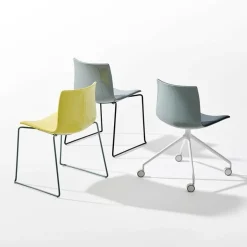 Catifa 46 0278 Stuhl einfarbig Kufe Chrom