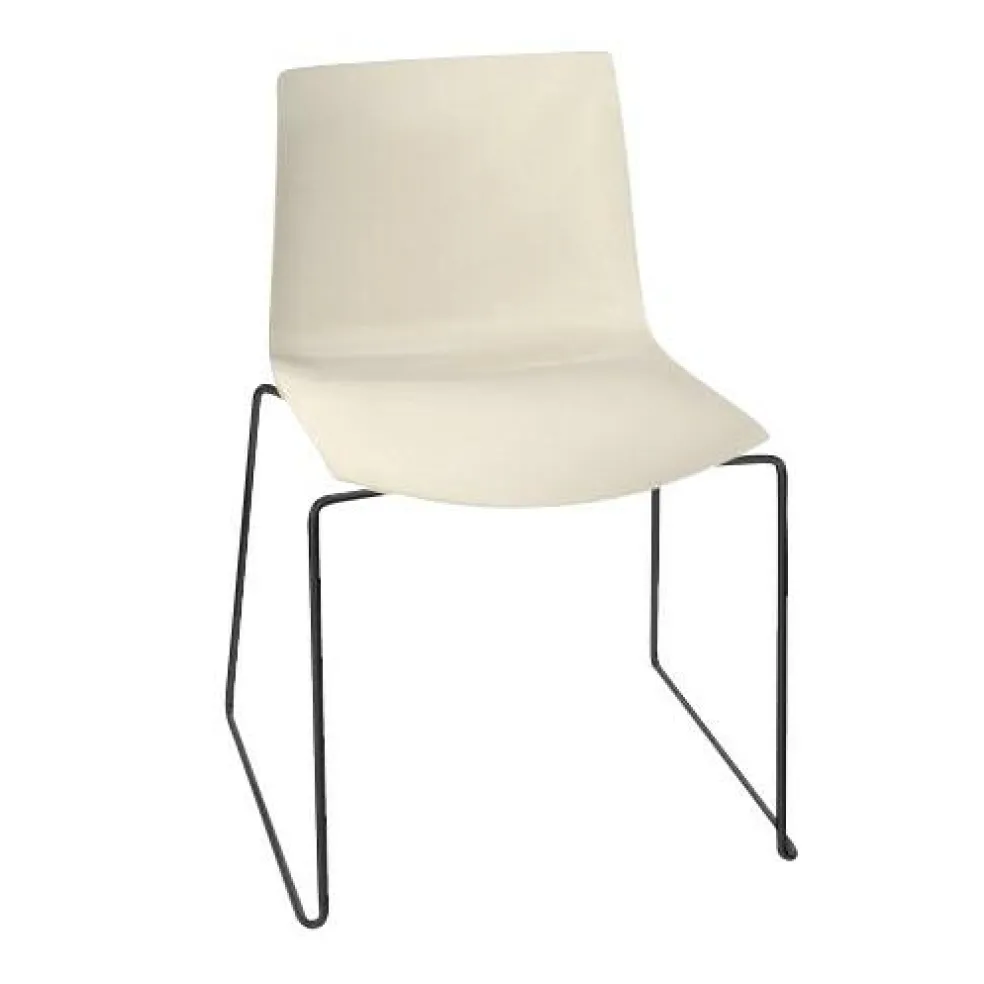 Catifa 46 0278 Stuhl einfarbig Kufe schwarz