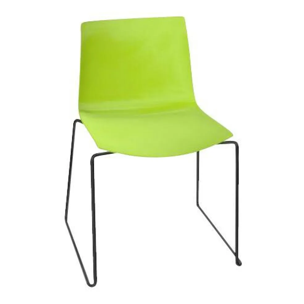 Catifa 46 0278 Stuhl einfarbig Kufe schwarz