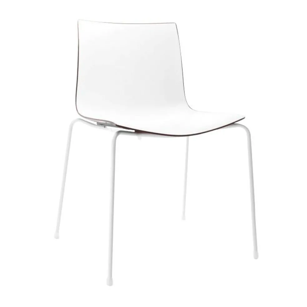 Catifa 46 0251 Stuhl zweifarbig Gestell weiß
